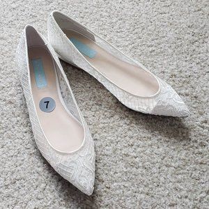 Lacey Wedding Ballet Flats by Blue by Betsey Johnson